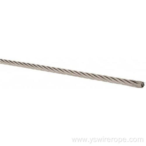 316 stainless steel wire rope 1x19 4.76mm